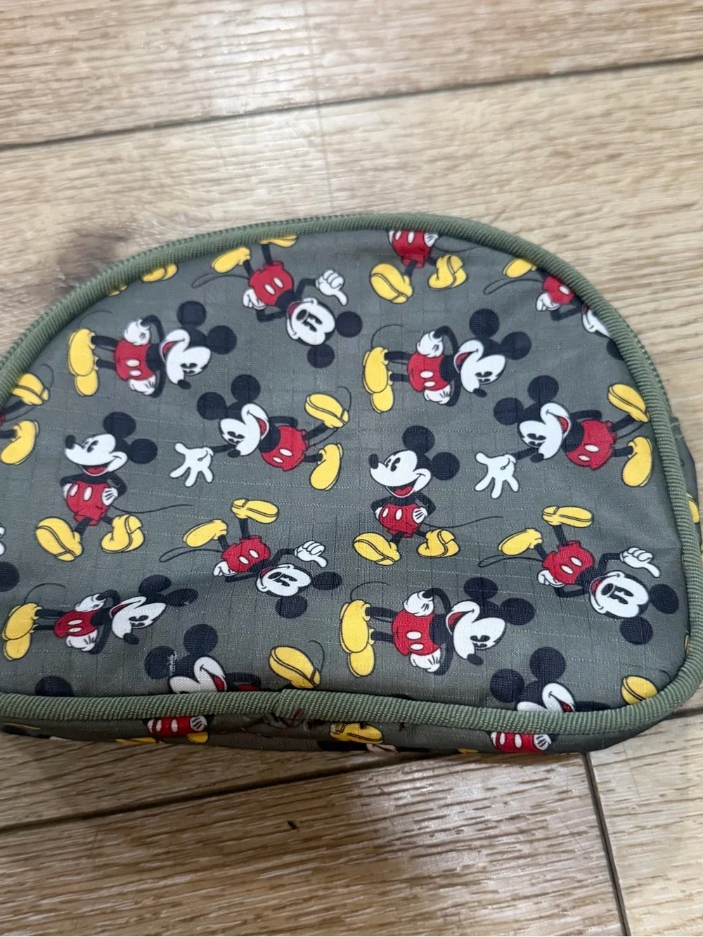 Disney Mickey Mouse Green Makeup Pouch